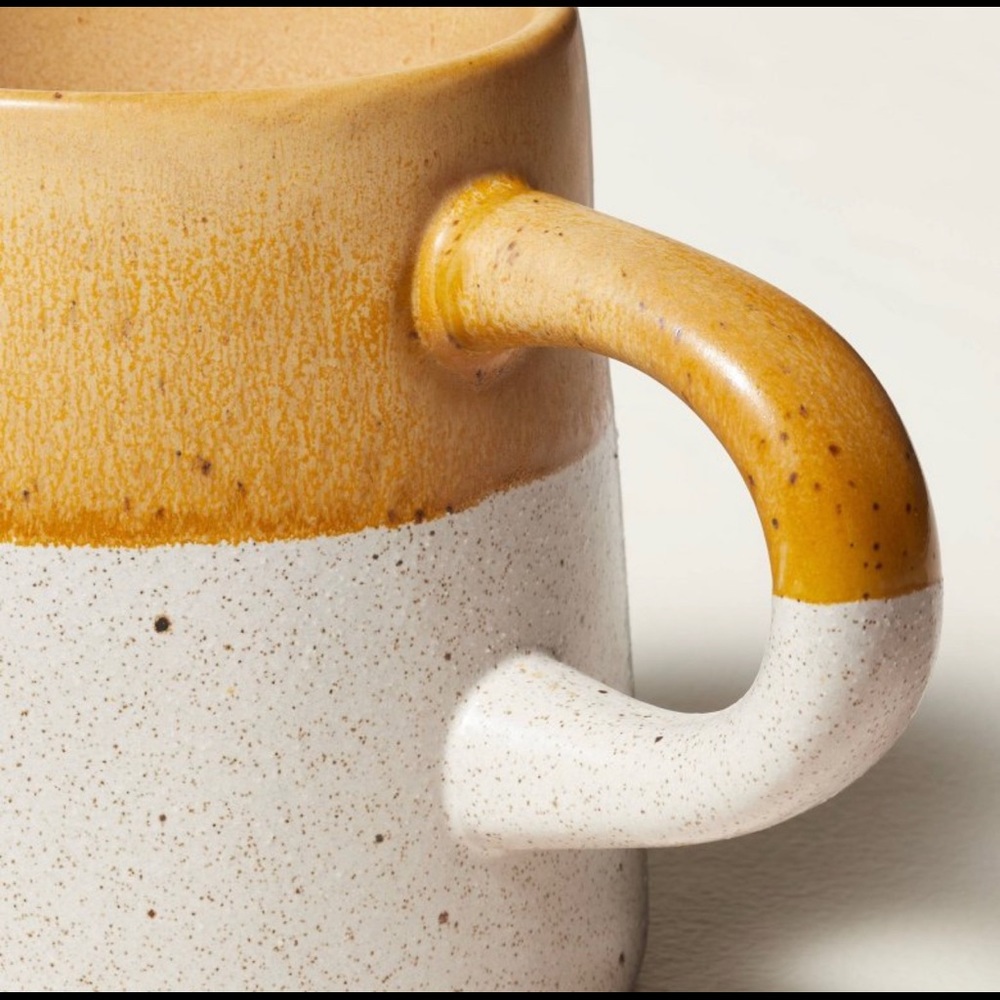 NWT Hearth & Hand Magnolia Mug+Gold+Dipped+Speckled+Stoneware - Picture 3 of 5
